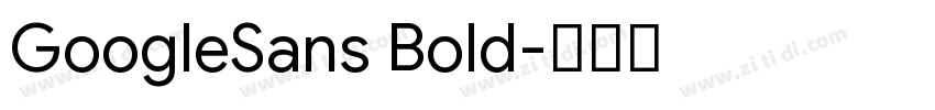 GoogleSans Bold字体转换